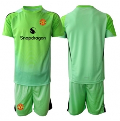 Fotbollsset Barn Manchester United Målvakt Tredje Tröja 2025-26 Mini-Kit Kortärmad (+ korta byxor)