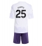Fotbollsset Barn Manchester United Manuel Ugarte #25 Bortatröja 2025-26 Mini-Kit Kortärmad (+ korta byxor)
