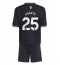 Fotbollsset Barn Manchester United Manuel Ugarte #25 Tredje Tröja 2025-26 Mini-Kit Kortärmad (+ korta byxor)