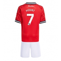 Fotbollsset Barn Manchester United Mason Mount #7 Hemmatröja 2025-26 Mini-Kit Kortärmad (+ korta byxor)