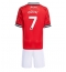 Fotbollsset Barn Manchester United Mason Mount #7 Hemmatröja 2025-26 Mini-Kit Kortärmad (+ korta byxor)