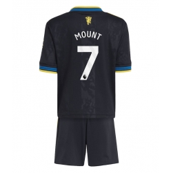 Fotbollsset Barn Manchester United Mason Mount #7 Tredje Tröja 2025-26 Mini-Kit Kortärmad (+ korta byxor)
