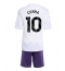 Fotbollsset Barn Manchester United Matheus Cunha #10 Bortatröja 2025-26 Mini-Kit Kortärmad (+ korta byxor)