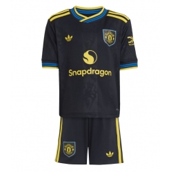 Fotbollsset Barn Manchester United Tredje Tröja 2025-26 Mini-Kit Kortärmad (+ korta byxor)