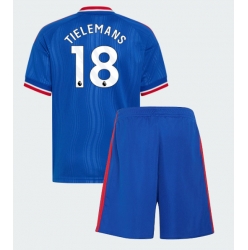 Fotbollsset Barn Manchester United Youri Tielemans #18 Bortatröja 2026-27 Mini-Kit Kortärmad (+ korta byxor)