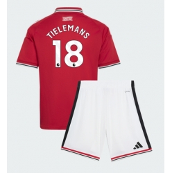 Fotbollsset Barn Manchester United Youri Tielemans #18 Hemmatröja 2026-27 Mini-Kit Kortärmad (+ korta byxor)