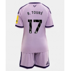 Fotbollsset Barn Newcastle United Bazoumana Toure #17 Tredje Tröja 2026-27 Mini-Kit Kortärmad (+ korta byxor)