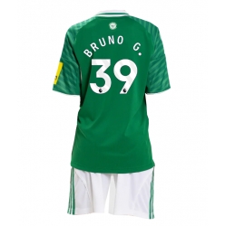 Fotbollsset Barn Newcastle United Bruno Guimaraes #39 Bortatröja 2025-26 Mini-Kit Kortärmad (+ korta byxor)