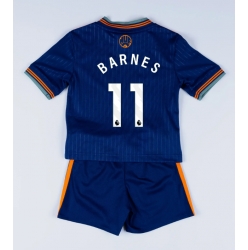 Fotbollsset Barn Newcastle United Harvey Barnes #11 Tredje Tröja 2025-26 Mini-Kit Kortärmad (+ korta byxor)