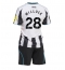 Fotbollsset Barn Newcastle United Joe Willock #28 Hemmatröja 2025-26 Mini-Kit Kortärmad (+ korta byxor)