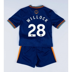 Fotbollsset Barn Newcastle United Joe Willock #28 Tredje Tröja 2025-26 Mini-Kit Kortärmad (+ korta byxor)