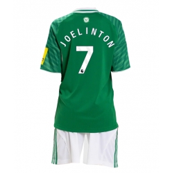 Fotbollsset Barn Newcastle United Joelinton #7 Bortatröja 2025-26 Mini-Kit Kortärmad (+ korta byxor)