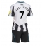 Fotbollsset Barn Newcastle United Joelinton #7 Hemmatröja 2025-26 Mini-Kit Kortärmad (+ korta byxor)