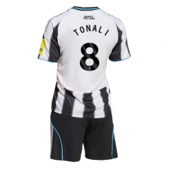 Fotbollsset Barn Newcastle United Sandro Tonali #8 Hemmatröja 2025-26 Mini-Kit Kortärmad (+ korta byxor)