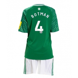 Fotbollsset Barn Newcastle United Sven Botman #4 Bortatröja 2025-26 Mini-Kit Kortärmad (+ korta byxor)