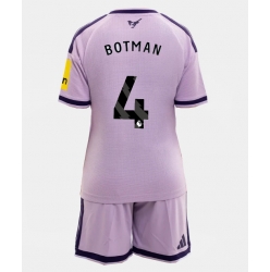 Fotbollsset Barn Newcastle United Sven Botman #4 Tredje Tröja 2026-27 Mini-Kit Kortärmad (+ korta byxor)