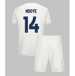Fotbollsset Barn Nottingham Forest Dan Ndoye #14 Bortatröja 2025-26 Mini-Kit Kortärmad (+ korta byxor)