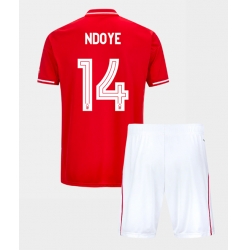 Fotbollsset Barn Nottingham Forest Dan Ndoye #14 Hemmatröja 2025-26 Mini-Kit Kortärmad (+ korta byxor)