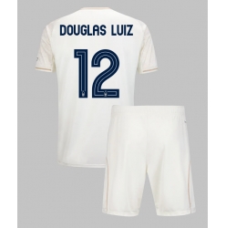 Fotbollsset Barn Nottingham Forest Douglas Luiz #12 Bortatröja 2025-26 Mini-Kit Kortärmad (+ korta byxor)
