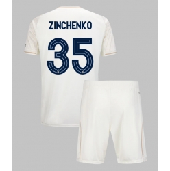 Fotbollsset Barn Nottingham Forest Oleksandr Zinchenko #35 Bortatröja 2025-26 Mini-Kit Kortärmad (+ korta byxor)