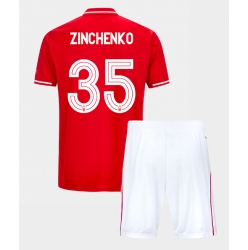 Fotbollsset Barn Nottingham Forest Oleksandr Zinchenko #35 Hemmatröja 2025-26 Mini-Kit Kortärmad (+ korta byxor)