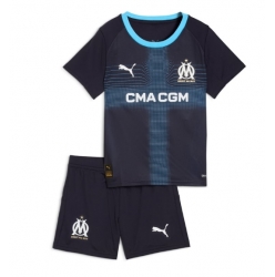 Fotbollsset Barn Olympique de Marseille Bortatröja 2025-26 Mini-Kit Kortärmad (+ korta byxor)