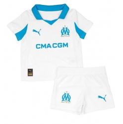 Fotbollsset Barn Olympique de Marseille Hemmatröja 2025-26 Mini-Kit Kortärmad (+ korta byxor)