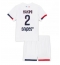 Fotbollsset Barn Paris Saint-Germain Achraf Hakimi #2 Bortatröja 2025-26 Mini-Kit Kortärmad (+ korta byxor)