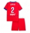 Fotbollsset Barn Paris Saint-Germain Achraf Hakimi #2 Tredje Tröja 2025-26 Mini-Kit Kortärmad (+ korta byxor)