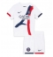 Fotbollsset Barn Paris Saint-Germain Bortatröja 2025-26 Mini-Kit Kortärmad (+ korta byxor)