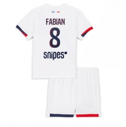 Fotbollsset Barn Paris Saint-Germain Fabian Ruiz #8 Bortatröja 2025-26 Mini-Kit Kortärmad (+ korta byxor)