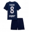 Fotbollsset Barn Paris Saint-Germain Fabian Ruiz #8 Hemmatröja 2025-26 Mini-Kit Kortärmad (+ korta byxor)