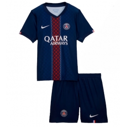 Fotbollsset Barn Paris Saint-Germain Hemmatröja 2025-26 Mini-Kit Kortärmad (+ korta byxor)