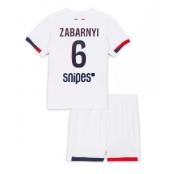 Fotbollsset Barn Paris Saint-Germain Illia Zabarnyi #6 Bortatröja 2025-26 Mini-Kit Kortärmad (+ korta byxor)