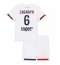 Fotbollsset Barn Paris Saint-Germain Illia Zabarnyi #6 Bortatröja 2025-26 Mini-Kit Kortärmad (+ korta byxor)