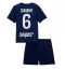 Fotbollsset Barn Paris Saint-Germain Illia Zabarnyi #6 Hemmatröja 2025-26 Mini-Kit Kortärmad (+ korta byxor)