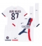 Fotbollsset Barn Paris Saint-Germain Joao Neves #87 Bortatröja 2025-26 Mini-Kit Kortärmad (+ korta byxor)