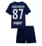 Fotbollsset Barn Paris Saint-Germain Joao Neves #87 Hemmatröja 2025-26 Mini-Kit Kortärmad (+ korta byxor)