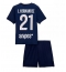Fotbollsset Barn Paris Saint-Germain Lucas Hernandez #21 Hemmatröja 2025-26 Mini-Kit Kortärmad (+ korta byxor)