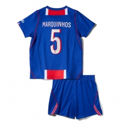 Fotbollsset Barn Paris Saint-Germain Marquinhos #5 Hemmatröja 2026-27 Mini-Kit Kortärmad (+ korta byxor)