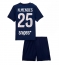 Fotbollsset Barn Paris Saint-Germain Nuno Mendes #25 Hemmatröja 2025-26 Mini-Kit Kortärmad (+ korta byxor)