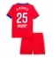 Fotbollsset Barn Paris Saint-Germain Nuno Mendes #25 Tredje Tröja 2025-26 Mini-Kit Kortärmad (+ korta byxor)