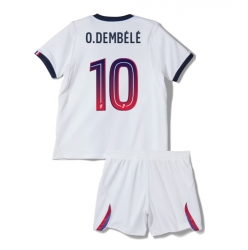 Fotbollsset Barn Paris Saint-Germain Ousmane Dembele #10 Bortatröja 2026-27 Mini-Kit Kortärmad (+ korta byxor)