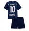 Fotbollsset Barn Paris Saint-Germain Ousmane Dembele #10 Hemmatröja 2025-26 Mini-Kit Kortärmad (+ korta byxor)