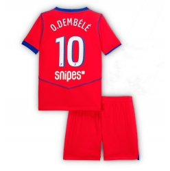 Fotbollsset Barn Paris Saint-Germain Ousmane Dembele #10 Tredje Tröja 2025-26 Mini-Kit Kortärmad (+ korta byxor)