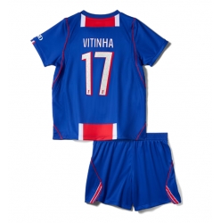 Fotbollsset Barn Paris Saint-Germain Vitinha #17 Hemmatröja 2026-27 Mini-Kit Kortärmad (+ korta byxor)