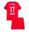 Fotbollsset Barn Paris Saint-Germain Vitinha #17 Tredje Tröja 2025-26 Mini-Kit Kortärmad (+ korta byxor)