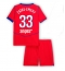 Fotbollsset Barn Paris Saint-Germain Warren Zaire-Emery #33 Tredje Tröja 2025-26 Mini-Kit Kortärmad (+ korta byxor)