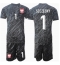 Fotbollsset Barn Polen Wojciech Szczesny #1 Målvakt Bortatröja EM 2024 Mini-Kit Kortärmad (+ korta byxor)