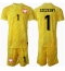 Fotbollsset Barn Polen Wojciech Szczesny #1 Målvakt Hemmatröja EM 2024 Mini-Kit Kortärmad (+ korta byxor)